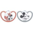  Nuk Space Disney Minnie Chupeta Silicone 6-18M x2