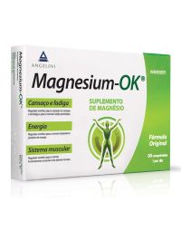 Magnesium Ok Suplemento de Magnésio 30 comprimidos indicado para o cansaço e fadiga