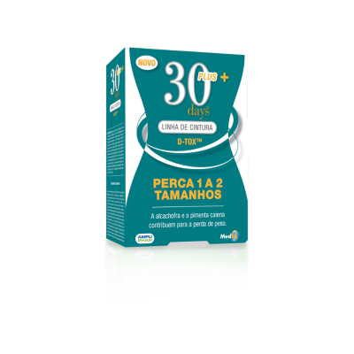 30 Days Plus Linha Cintura D-TOX 120 comprimidos