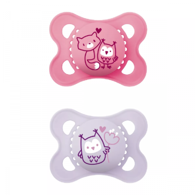MAM Chupeta Original Silicone Pure 2-6m 2 unidades 
