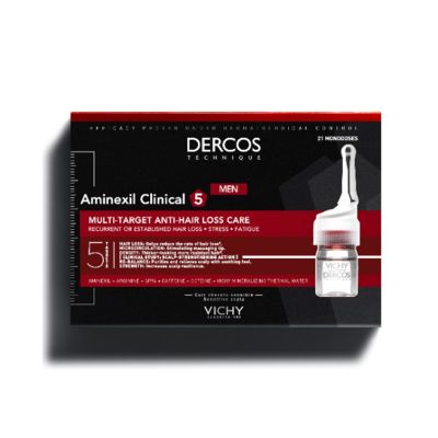 Vichy Dercos Technique Aminexil Clinical 5 Ampolas Homem 21X 6Ml