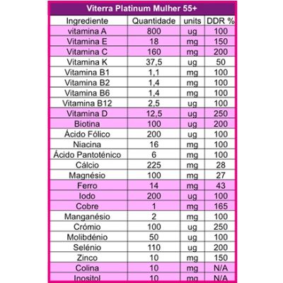 Viterra Mulher Platinum 55+