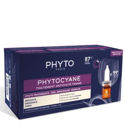 Phyto Phytocyane Ampolas Antiqueda Progressiva Mulher